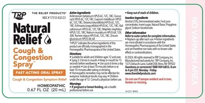 Label (Trp Nr Cough Relief Cough Andcongestion Spray)